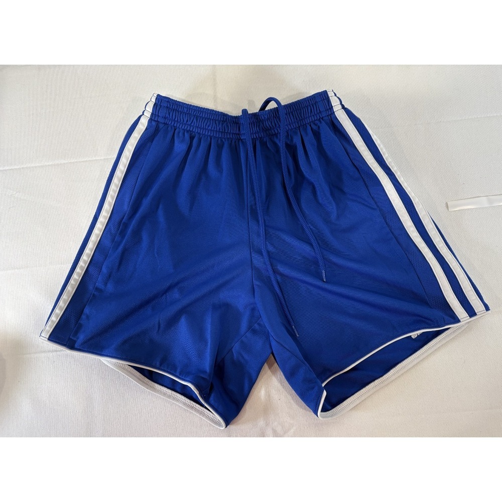Adidas Women's Climalite Athletic Shorts Royal Blue w/ 3‎ Stripes Size 2XS XXS
